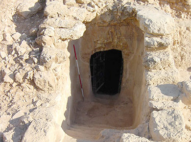 The recently discovered Cave of John the Baptist near Suba in Israel